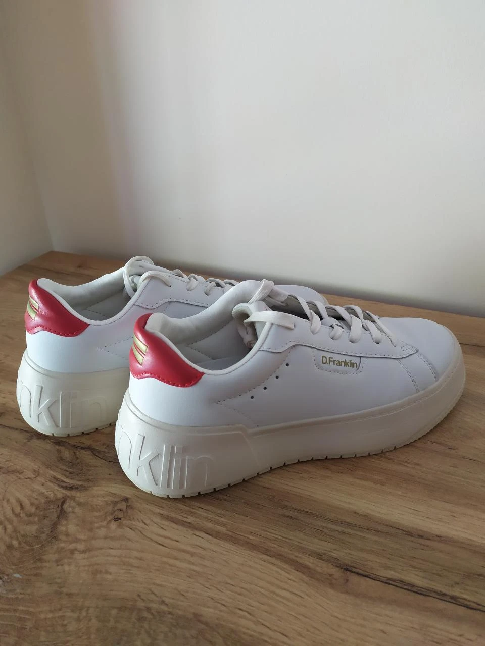 D.Franklin Baskets blanches à plateforme EU 37 Chaussures épaisses décontractées – photo 10